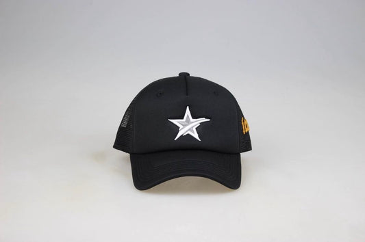 Iconic Star Black Trucker Hat